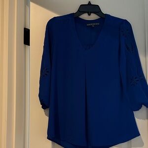 New York & Company Women's Deep Blue Blouse